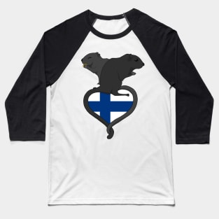 Gerbil Finland (dark) Baseball T-Shirt